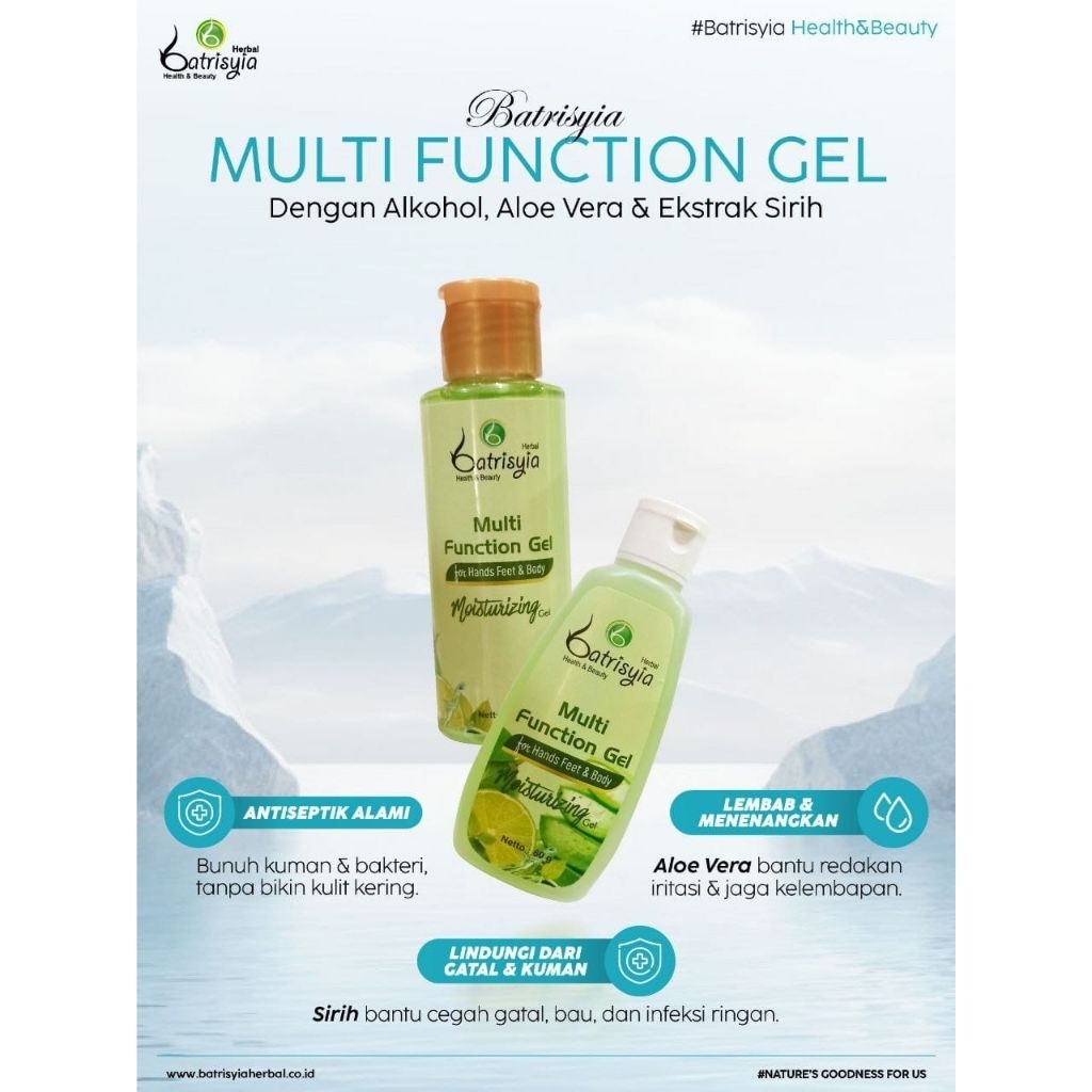Batrisyia Herbal Multifunction Gel Obat Gatal Kurap Panu Biang Keringat