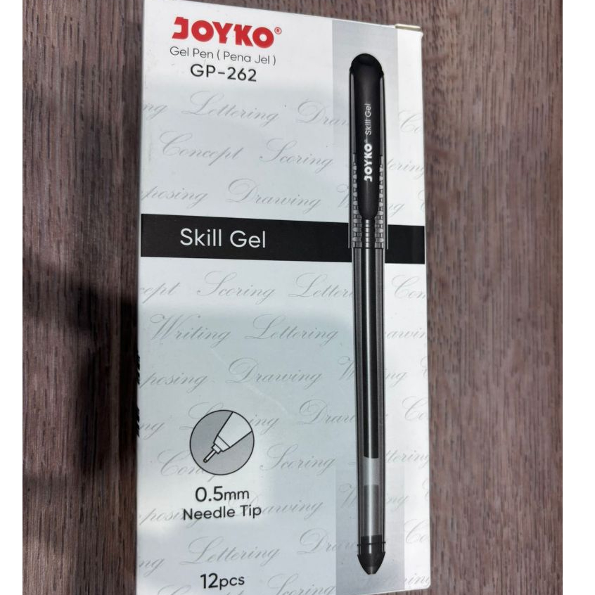 

Gel Pen Pulpen Pena Joyko GP-262 Skill Gel 0.5 mm - Hitam