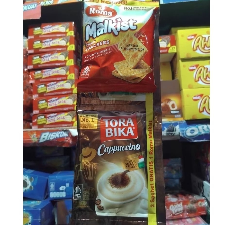 

Tora Bika Cappuccino (isi 10 + 5 roma malkist)