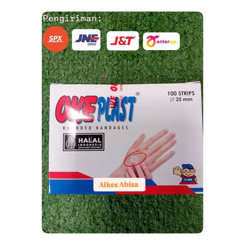 OKE PLAST | Plester Bulat 100's | OK PLAST | Okeplast Plester Bulat Coklat MURAH