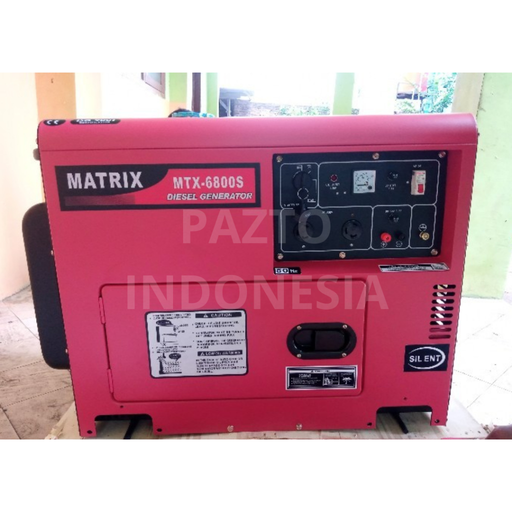 GENSET SILENT 5 KVA SOLAR 5000 WATT MATRIX MTX 6800 ORIGINAL TERBAIK