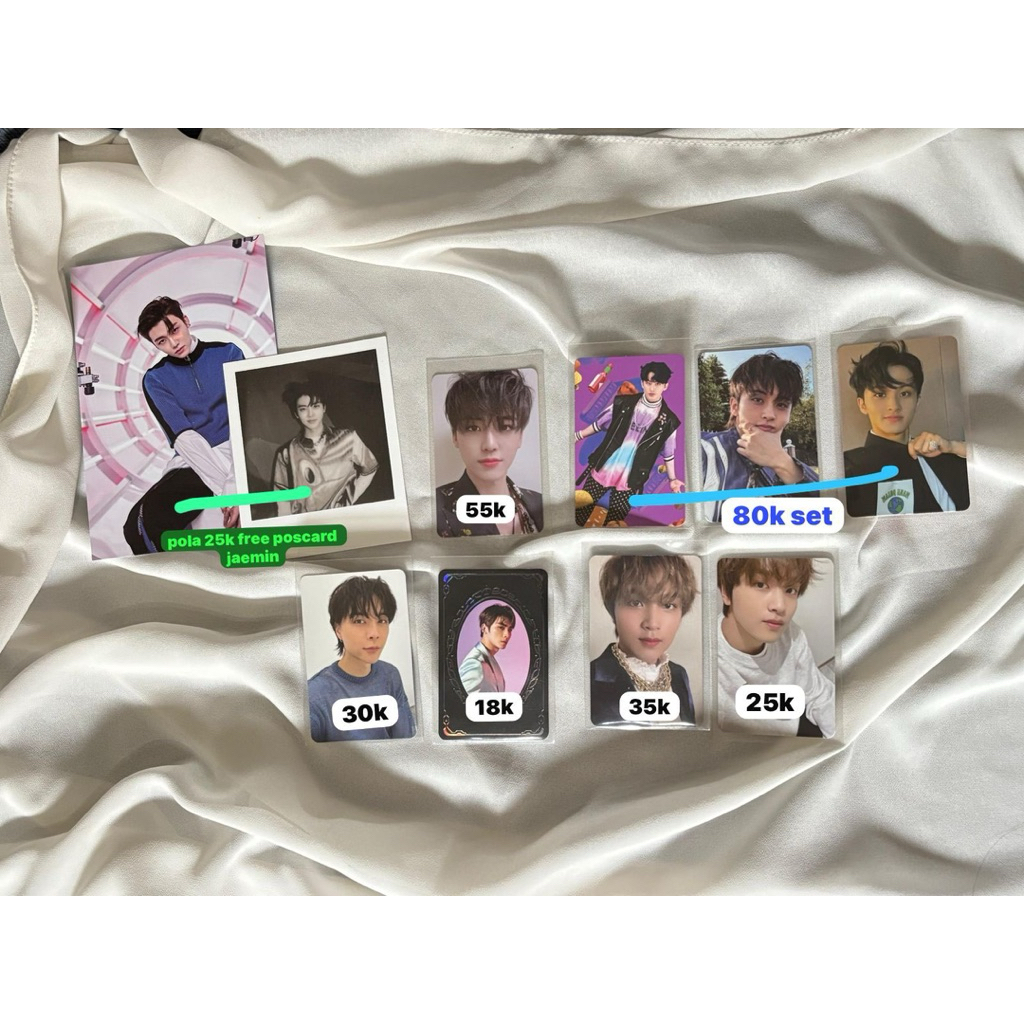 pc photocard polaroid jaemin mark haechan johnny xiaojun jisung nct 2020 nct 2021 hot sauce hello fu