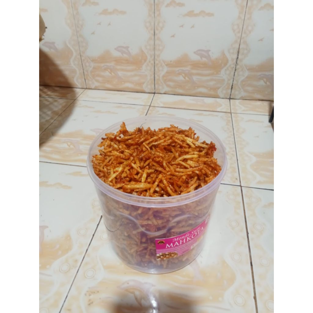 

orak arik kentang renyah guris, pedas