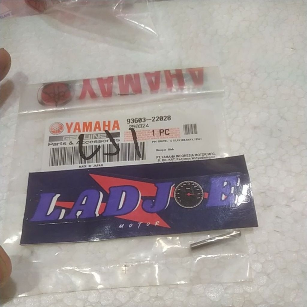pin dowel/pin as pompa oli RX king/93503-22028/yamaha