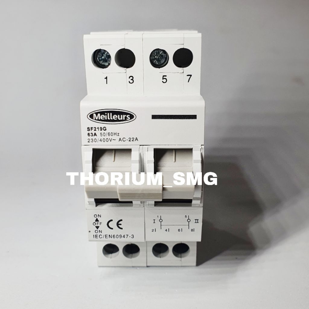 Change over switch ohm saklar Model MCB 2Pole - Meilleurs 63A