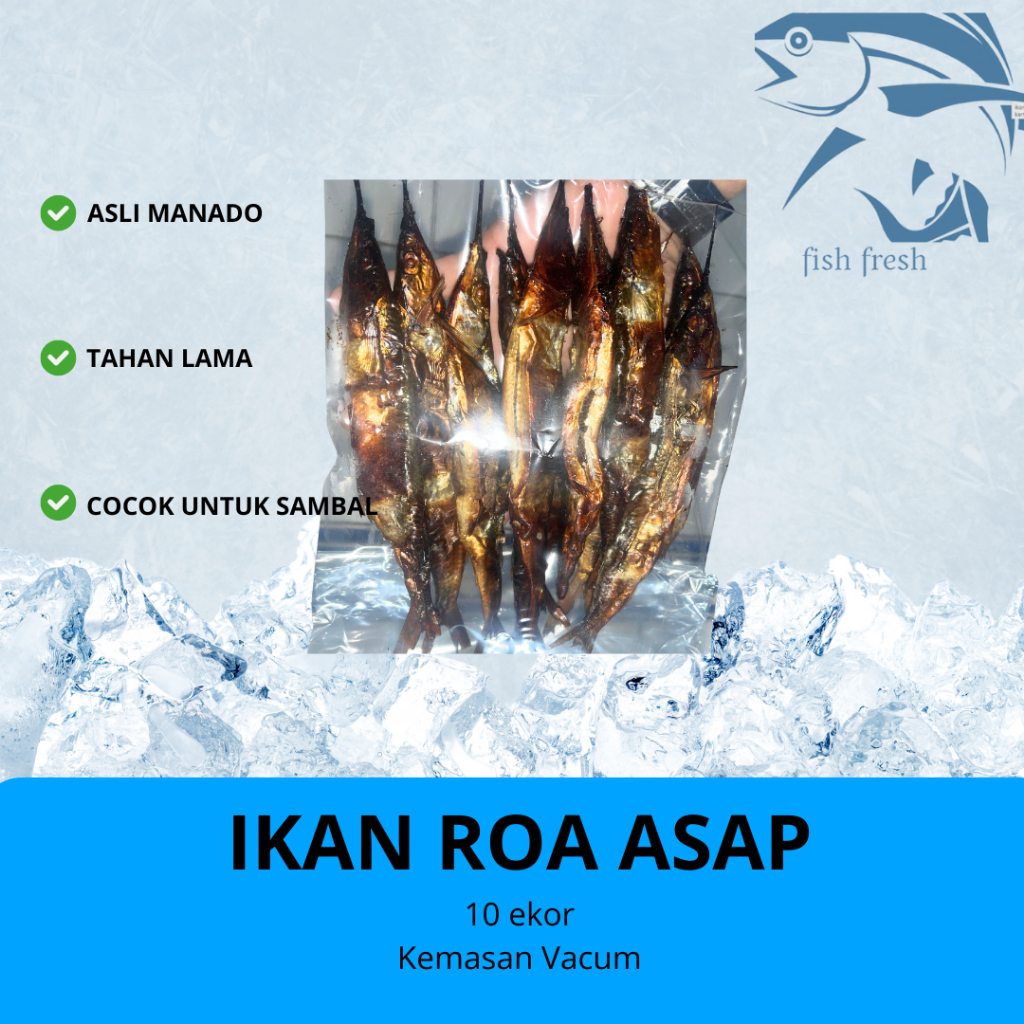 

IKAN ROA ASAP MANADO 150GR ISI 10 EKOR I IKAN ROA SIAP MASAK