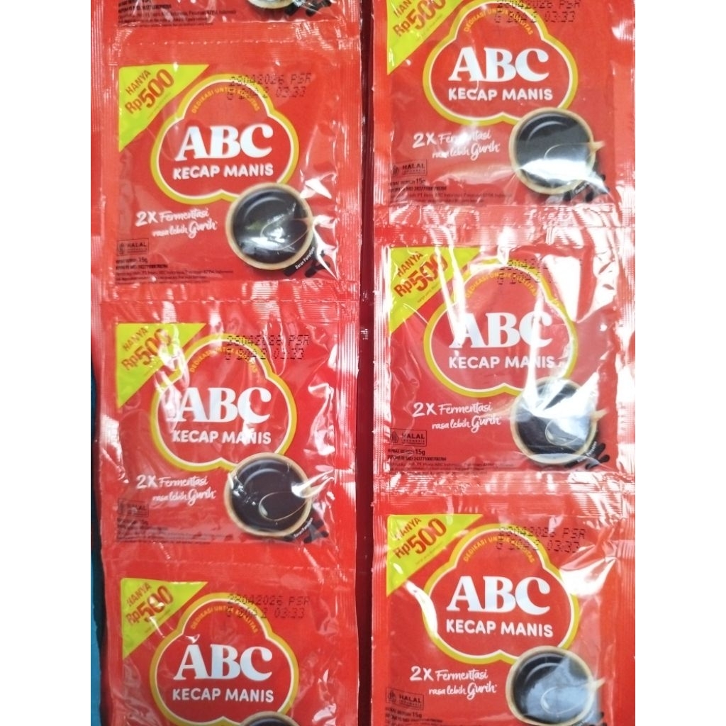 

Kecap ABC renteng isi 12 sachet