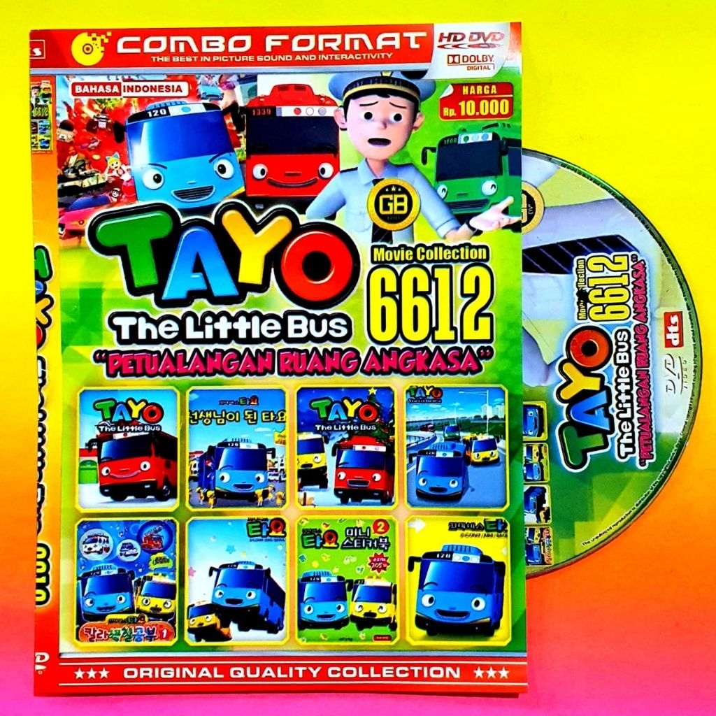 KASET FILM THE LITTLE BUS TAYO BAHASA INDONESIA-KASET FILM ANAK ANAK KARTUN TAYO TERBARU-KASET FILM 