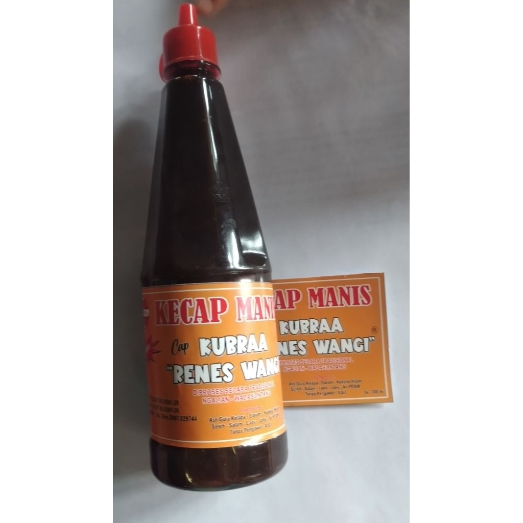 

KecapManis"Kubraa Renes Wangi" 300ml harga /pcs TANPA PENGAWET