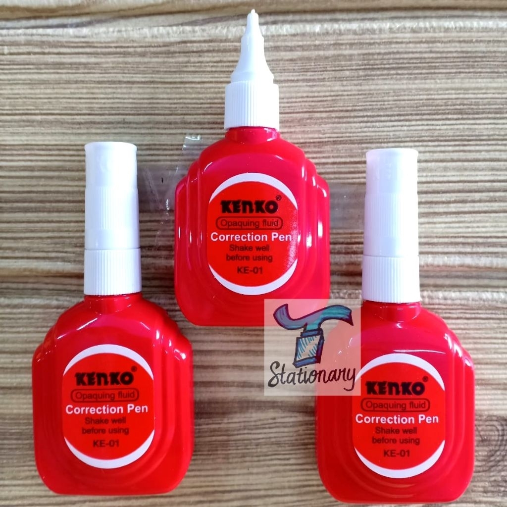 

Tip Ex KENKO KE-01 Merah / Correction Pen Fluid Kenko (MINIM PEMBELIAN 2 Pcs).