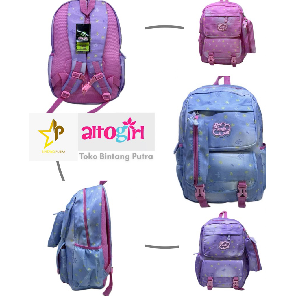 SILVERGIRL - ALTO GIRL - RANSEL ALTO GIRL -TAS SEKOLAH ANAK - TAS ALTO ANAK 74410-7 - SILVER GIRL AL