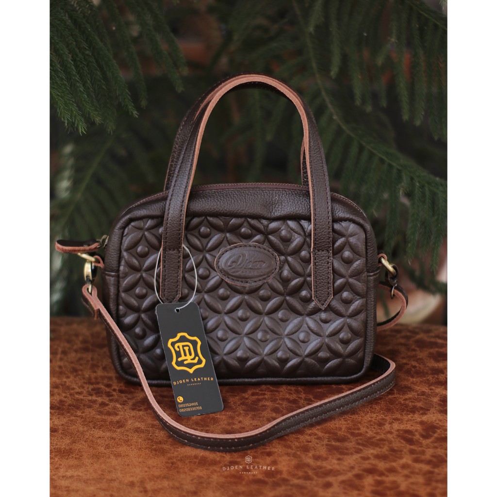 djoen leather tas jinjing rubi polos dan motif batik kulit sapi asli by djoen leather
