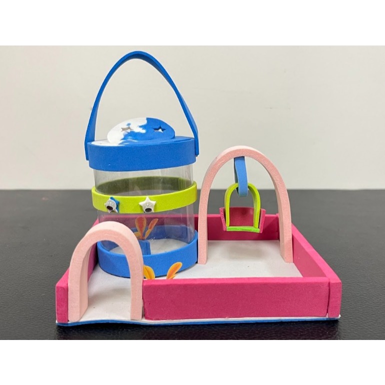 Rumah Kelomang Alwi | Rumah Kelomang Tabung | Rumah Kelomang Ada Ayunan | Rumah Kelomang Warna Warni