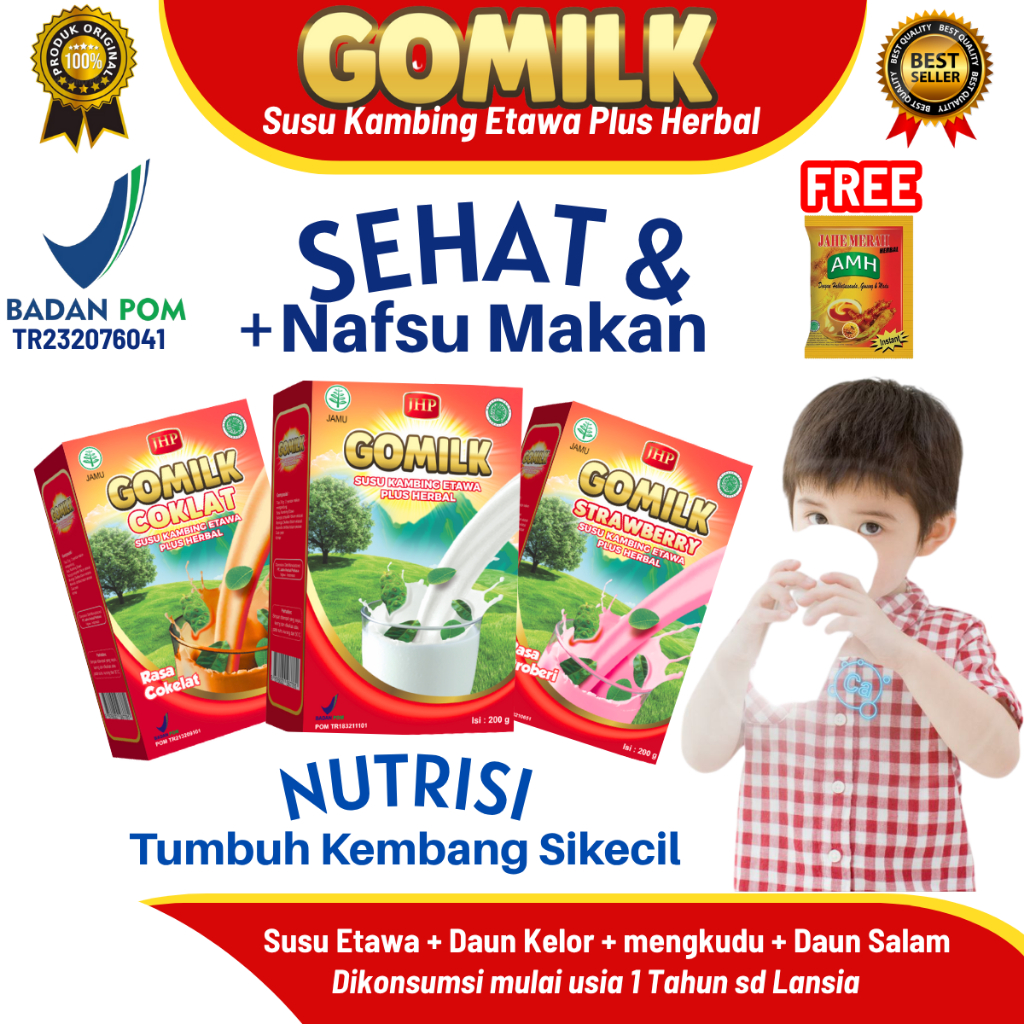 

Susu Gomilk Etawa – Solusi Anak Susah Makan, Tambah Nafsu Makan, Rasa Enak & Gurih