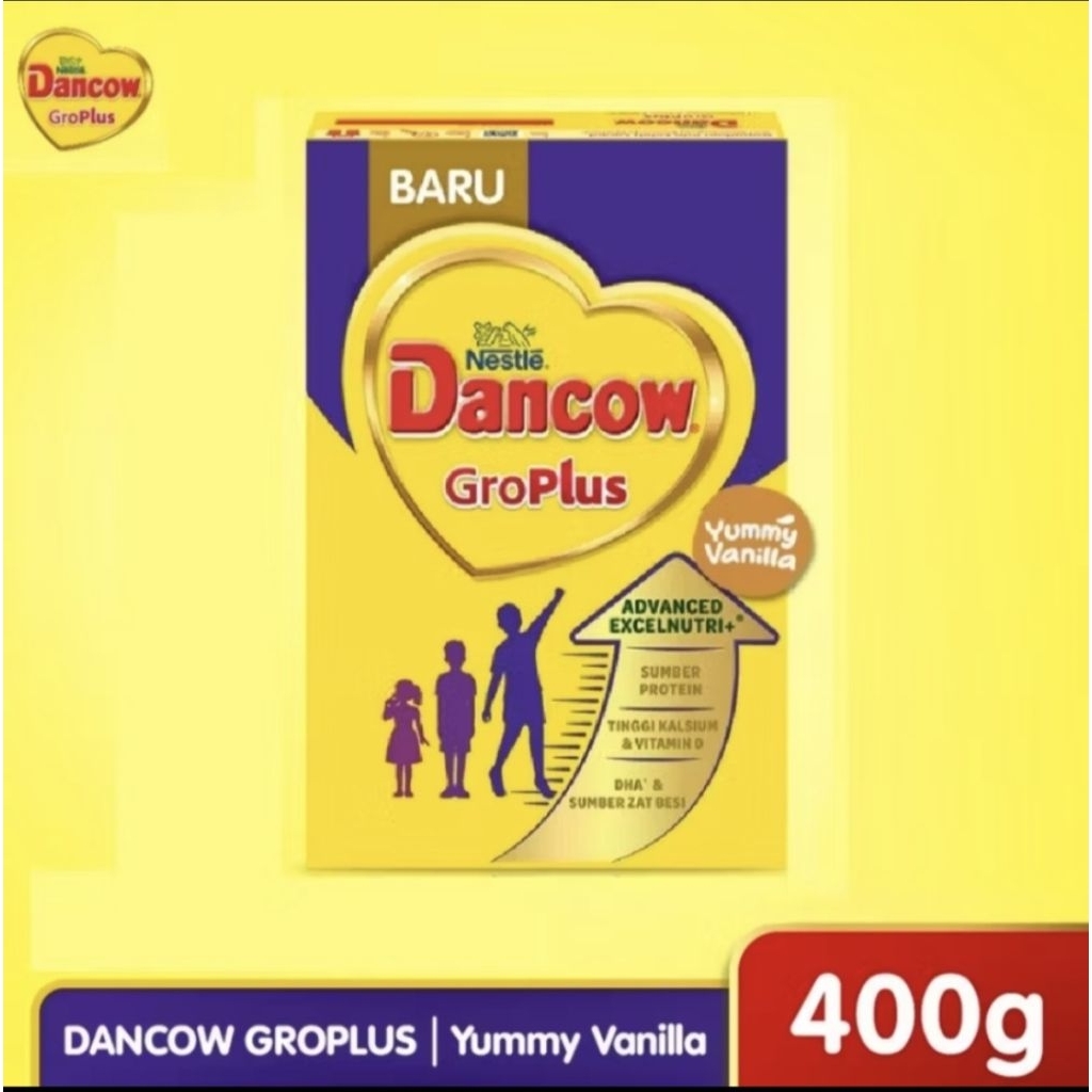 

Dancow Gro Plus 400gr Yummy Vanila