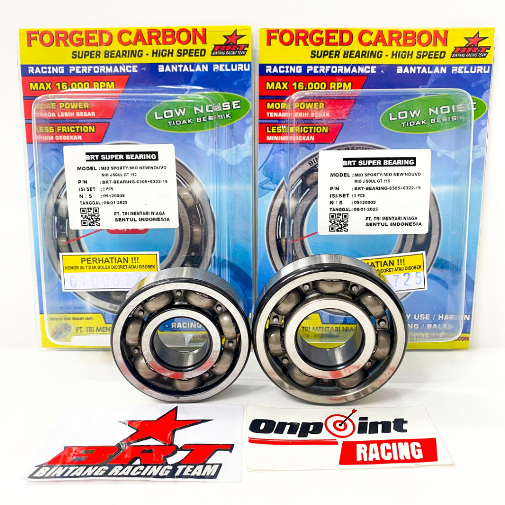 BEARING LAHER KRUK AS BRT MIO SPORTY SOUL GT SMILE FINO XEON XRIDE MIO J M3 100% ORIGINAL BRT