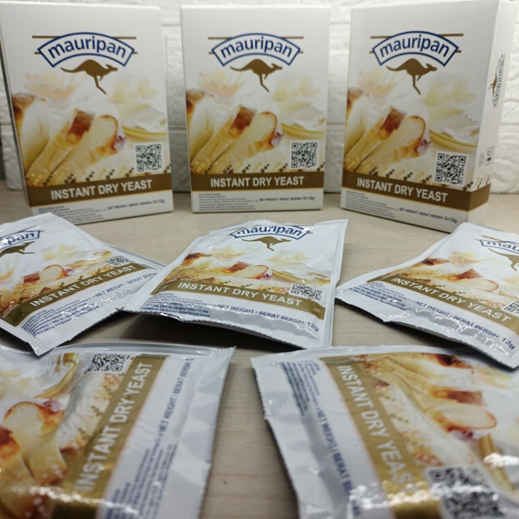 

Mauripan Kangguru Ragi Instant / Instant Yeast Sachet 12 gr, 5 x 12 gr