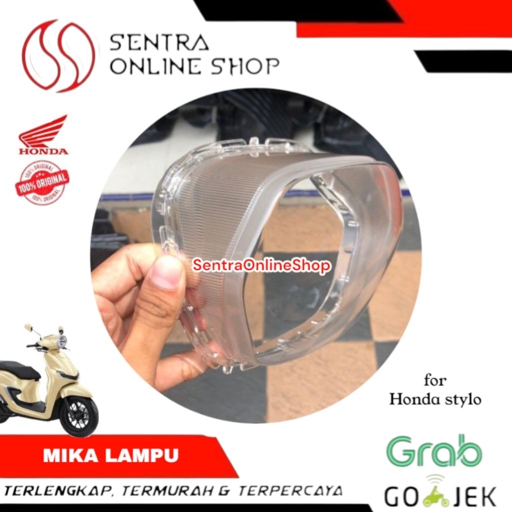 Mika kaca lampu reflektor depan honda stylo 160 stylo160 original