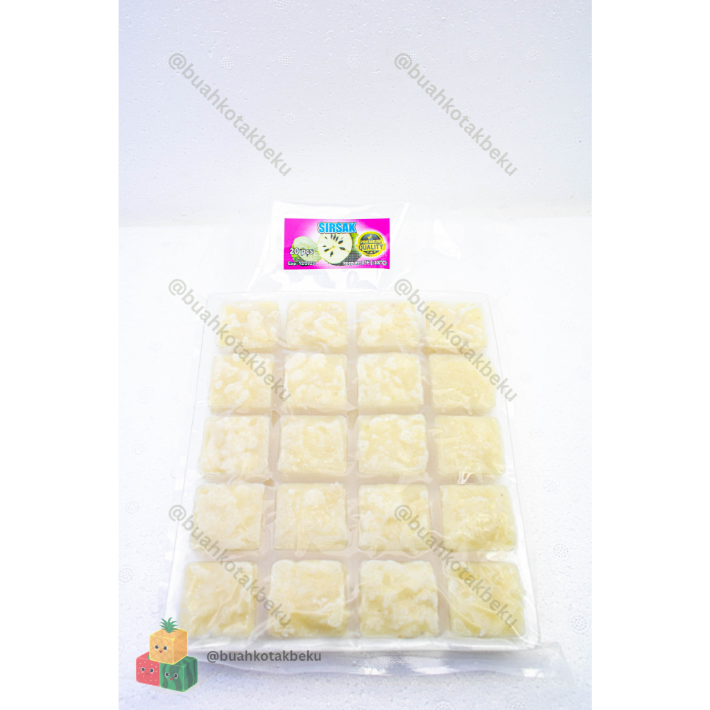Buah Kotak Beku - Tray Sirsak Beku Manis, Daging Buah Asli Tanpa Biji untuk Jus