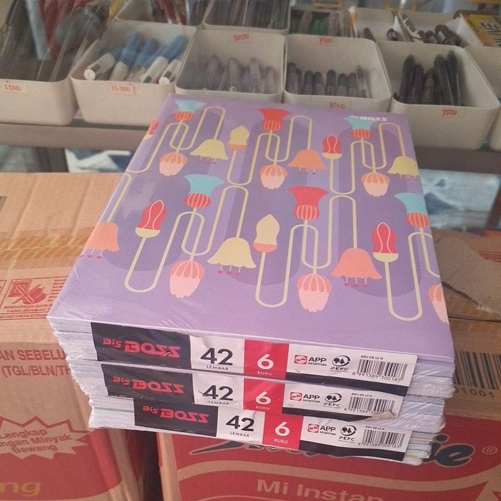 

(1 pak) buku boxy bigboss 42 lembar isi 6 buku