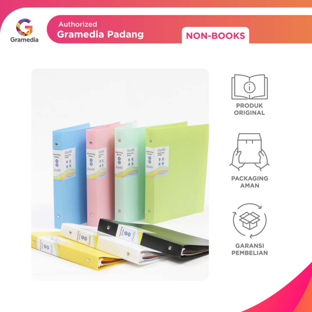 

Gramedia Padang - Bantex Multi Ring Binder B5 26 Ring 3526