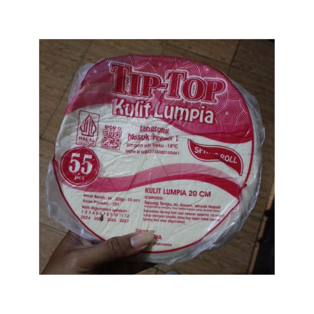 

Kulit Lumpia Tip Top isi 55 lembar