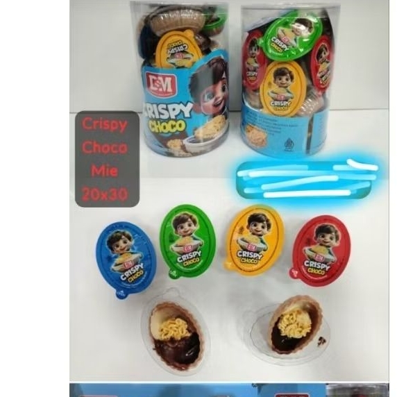 

Crispy choco mie isi 30pcs