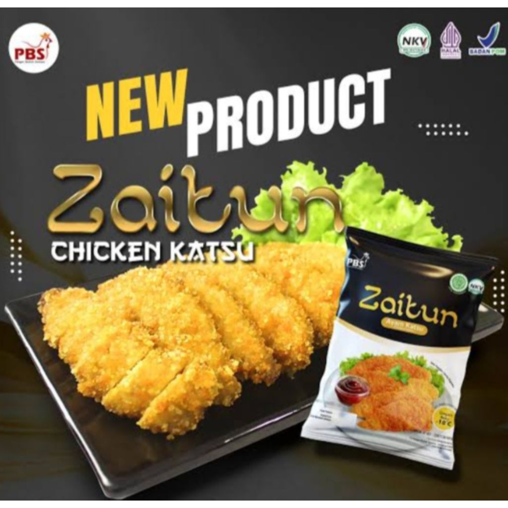 

Zaitun Chicken Katsu 500gr /ayam katsu Frozen food