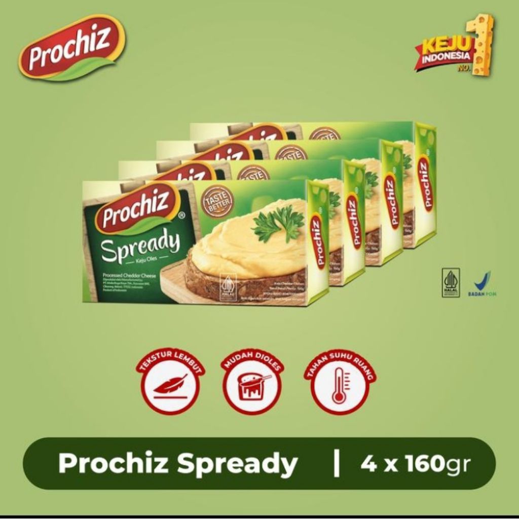 

prochiz spready keju oles 160 gram isi 4 pcs