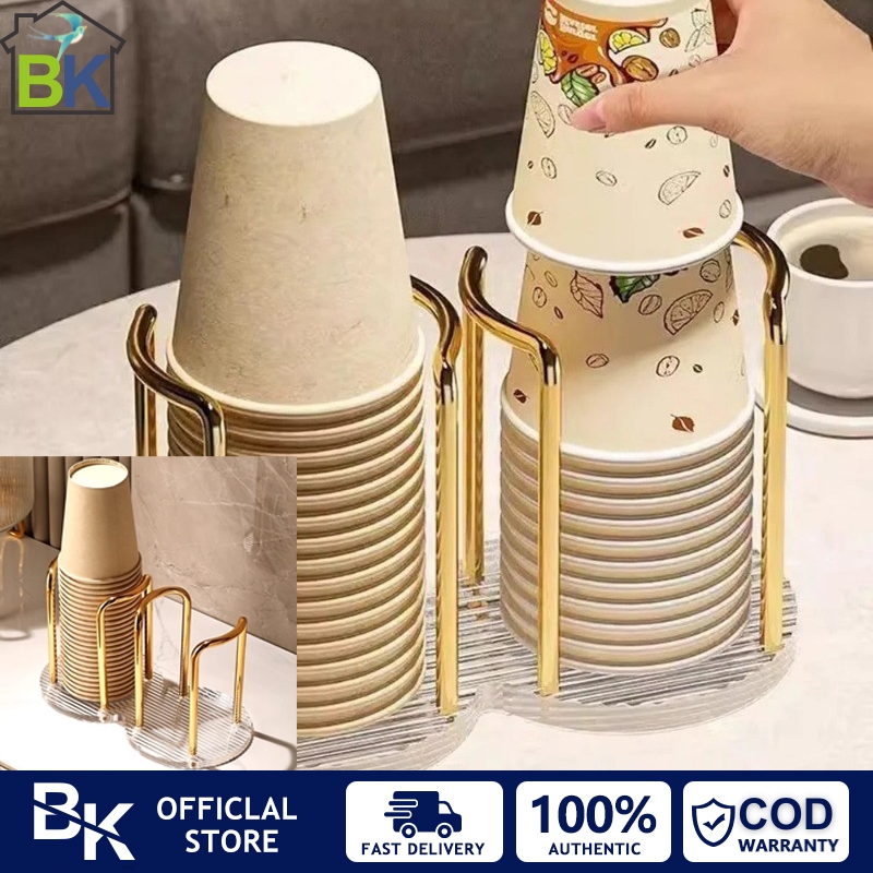 RAK ORGANIZER PAPER CUP/Rak Cup Holder Dispenser Paper Cup Organizer  Slot Tempat Gelas Cup Kertas B