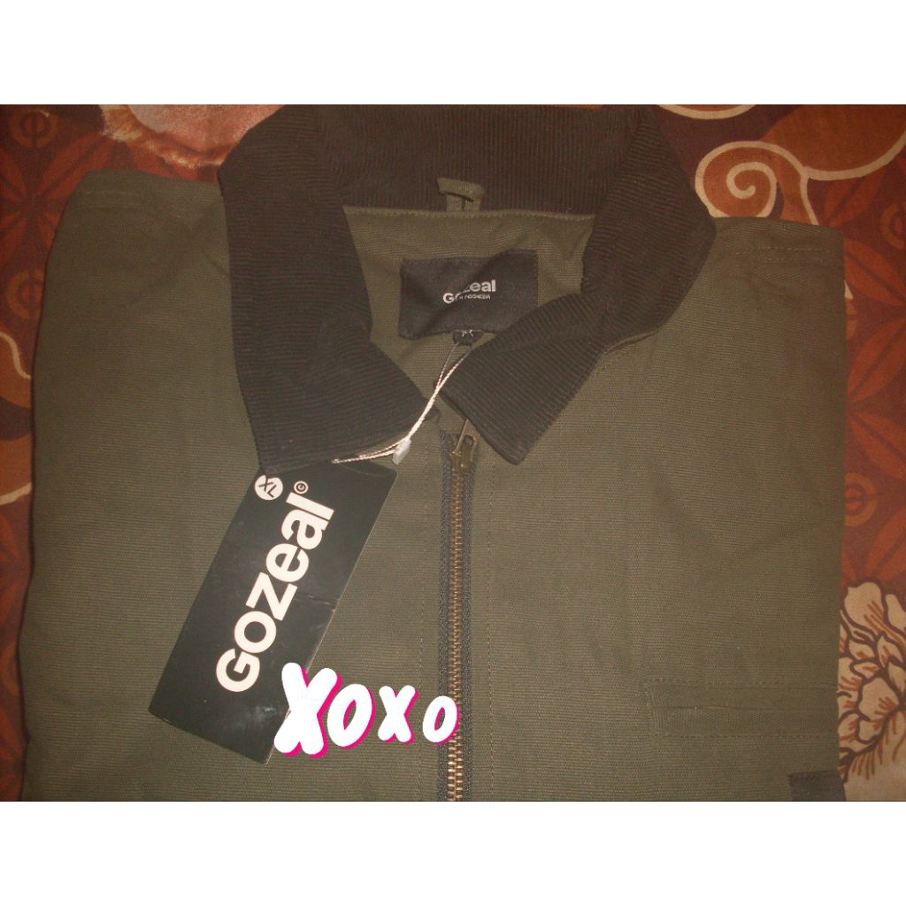 preloved work jacket gozeal diego olive