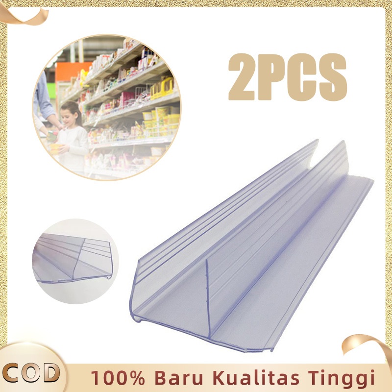 1 Meter Price Rail Rak Minimarket 2pcs Label Harga Rak Minimarket Holder Lis Harga Minimarket
