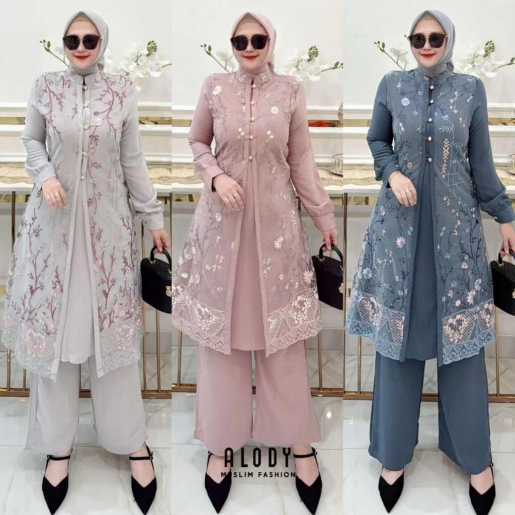 COD/ALEXA set celana by ALODY/set celana terbaru/setcel premium/setcel pesta/setcel kondangan/pakaia