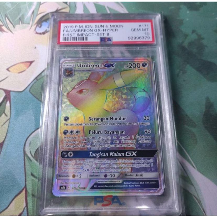 Kartu Pokemon TCG ID Indonesia SM AS3a Greninja GX HR PSA 10