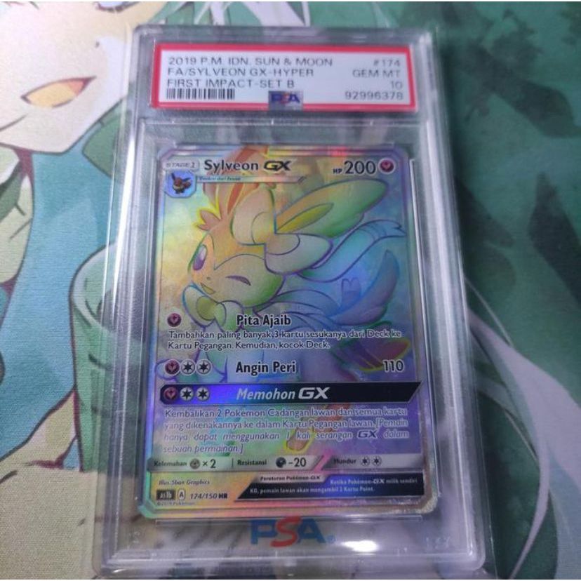 Kartu Pokemon TCG ID Indonesia SM AS1b Sylveon GX HR PSA 10