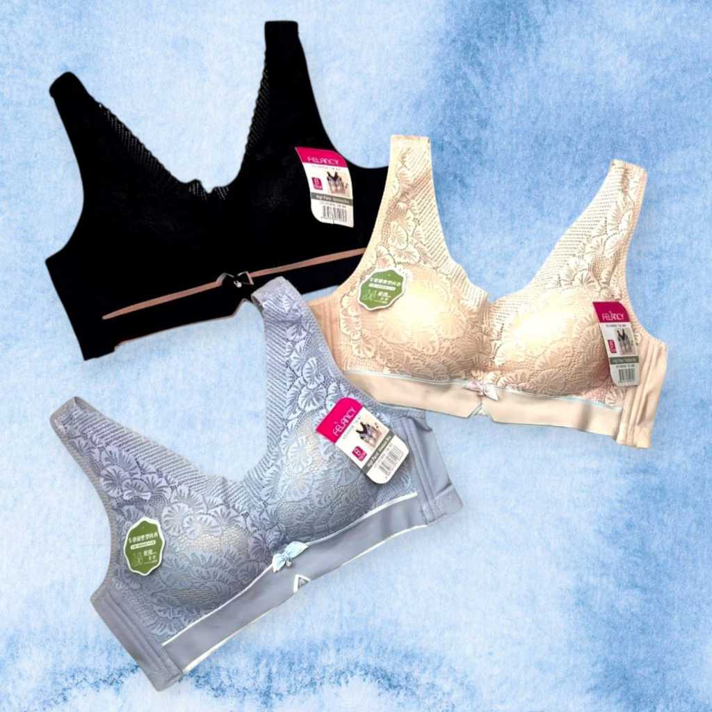 Bra Tanpa Kawat FELANCY 02085 - Busa Tebal - High Panel Wireless Bra