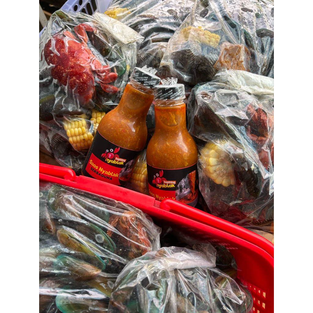 

paket seafood mix & saos nyablak