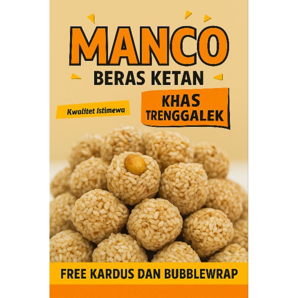 

Aneka camilan kue mancho beras Ketan khas Trenggalek 500G