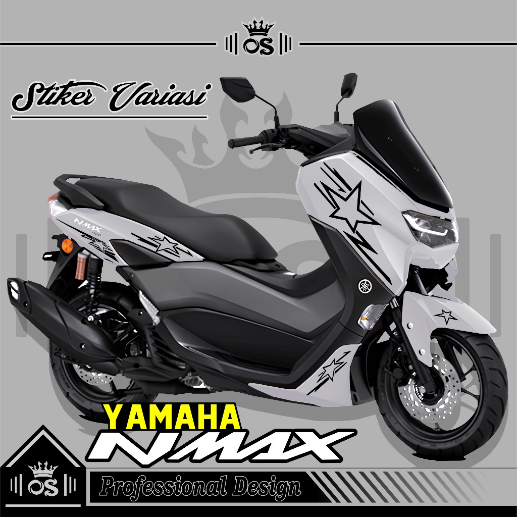 STRIPING NMAX NEW 2020-2024 / MTF 2 / CUTTING STIKER NMAX NEW /  STICKER YAMAHA NMAX  / SIMPLE