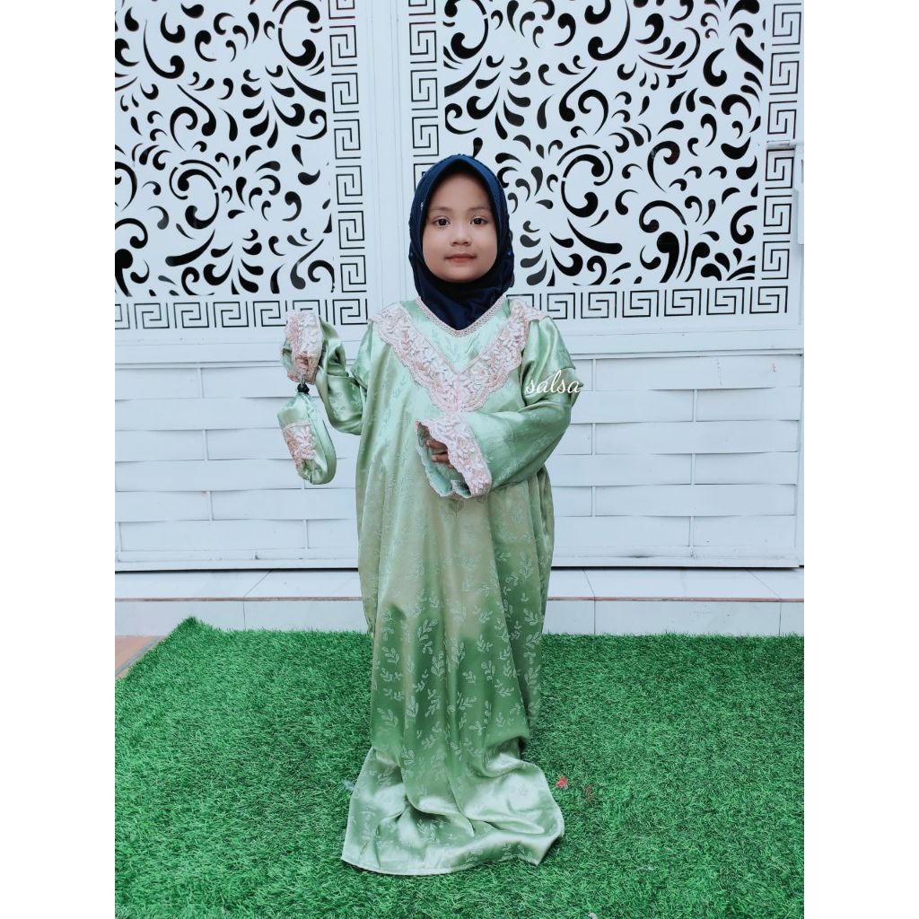 GITA SIZE S - usia 6-8 tahun. mukena abaya sholat