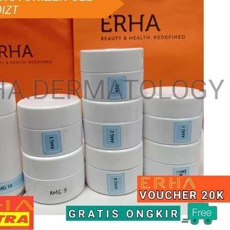 Erha AMG 1, AMG 2, AMG 3, AMG 4, AMG 5, AMG 6, AMG 7, AMG 8 (Acne Moisturizer Gel) Acne, Whitening, 
