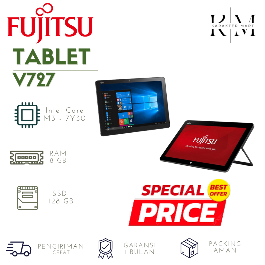 Tablet Murah FUJITSU Tablet V727 Ram 8GB SSD 128GB