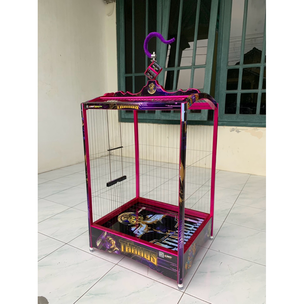 Sangkar Decal Senar, Sangkar Burung Kenari, Sangkar Motif