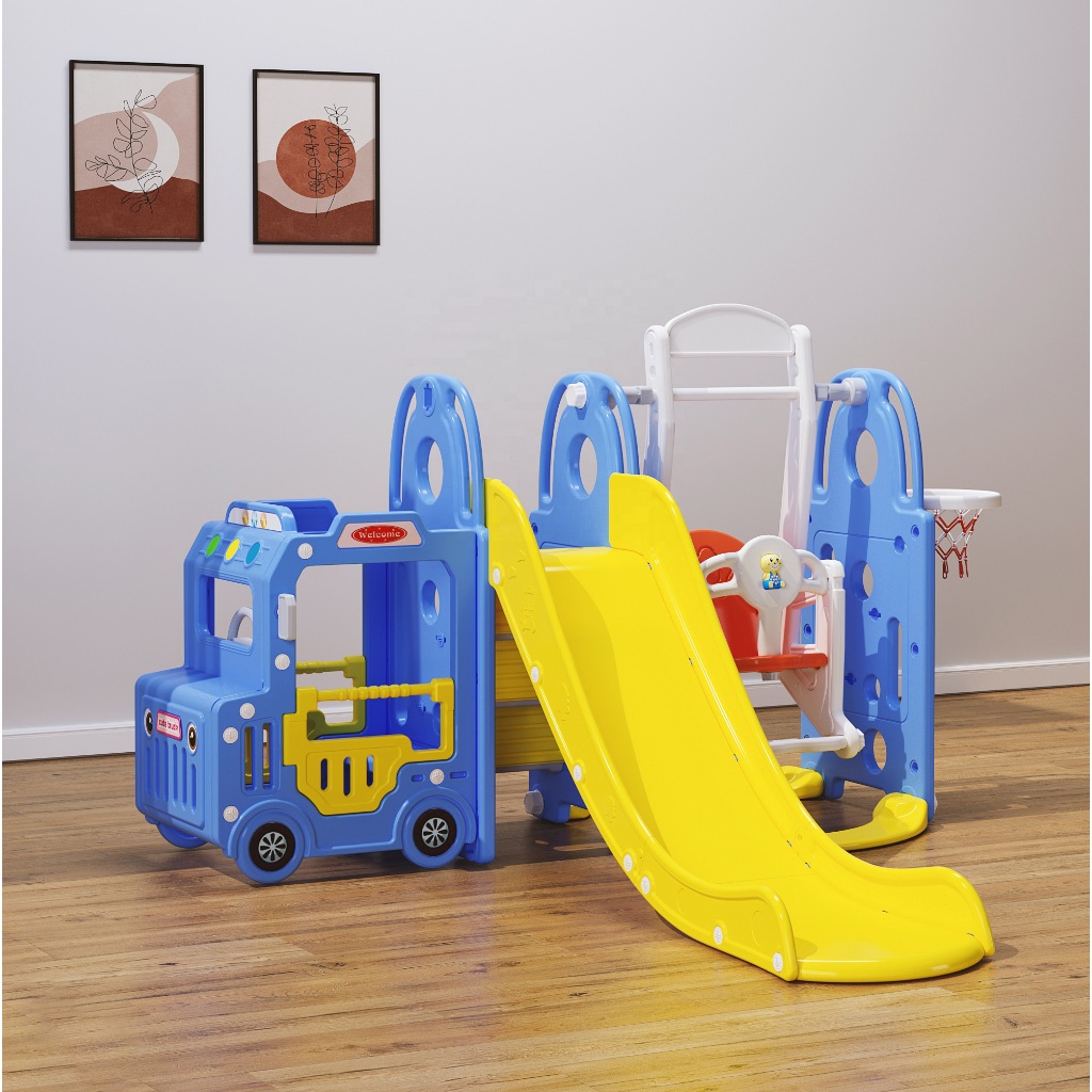 Mainan Perosotan Ayunan dan Mobil Anak / Playground Playhouse Set Perosotan Ayunan dan Mobil Anak