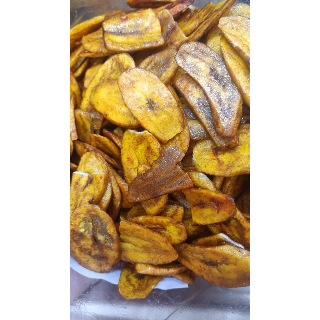 

Keripik pisang bumbu rujak rasa pedas manis 500g