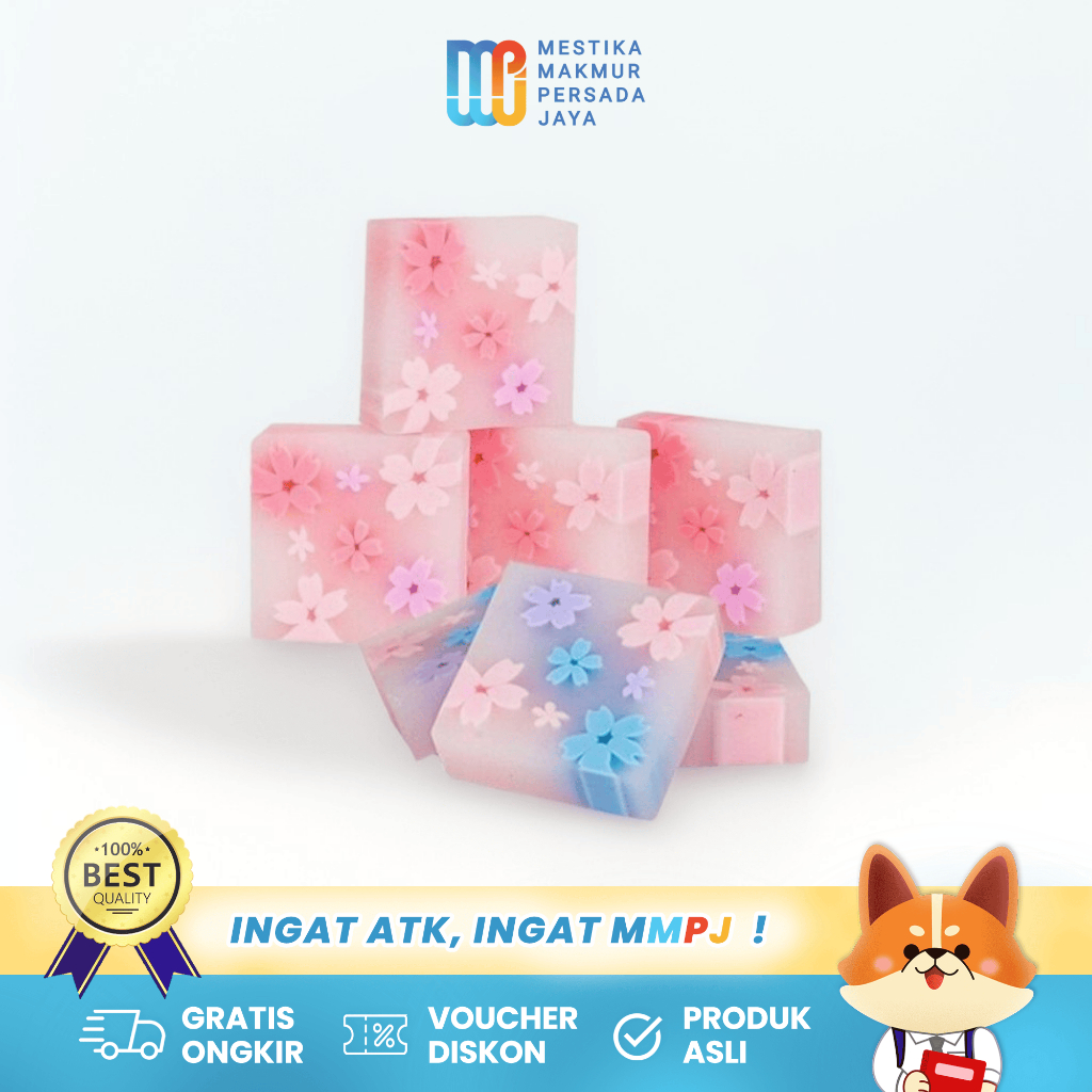 

Deli 71135 Penghapus Pensil Sakura 35 × 35 × 11 mm – Motif Bunga Transparan