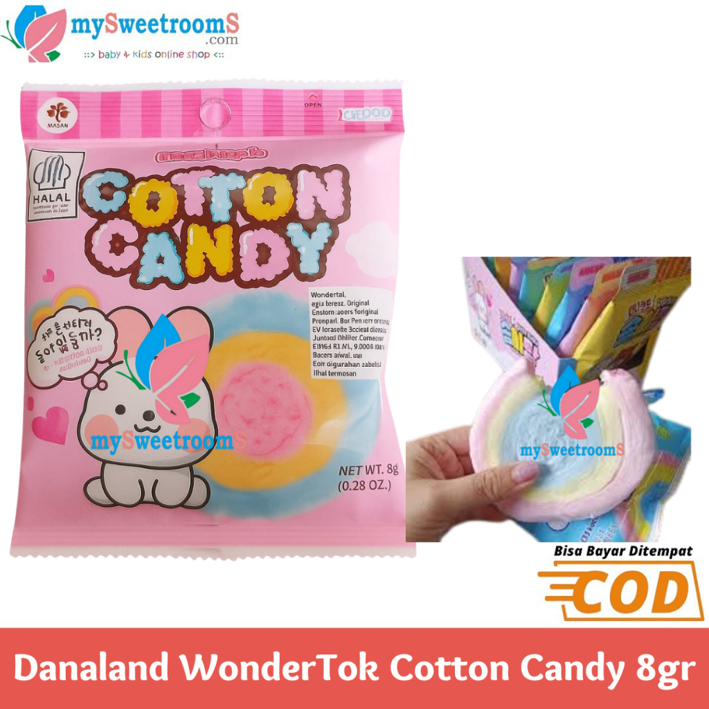 

WonderTok Cotton Candy / Wondertok Gula Kapas Original / Harum Manis / Permen Gula Kapas