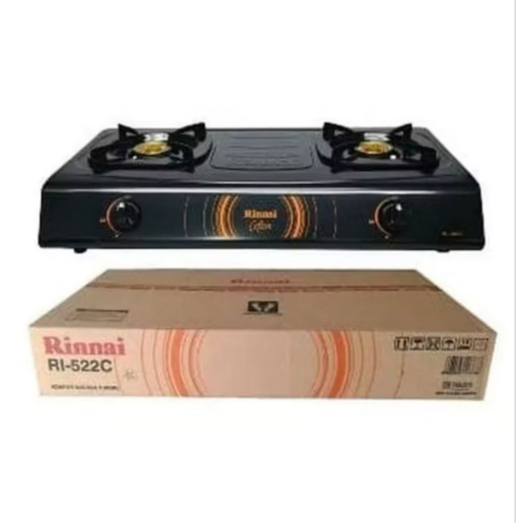 Kompor Gas 2 Tungku RI-522C/Rinnai Kompor Gas 2 Tungku Ri-522C