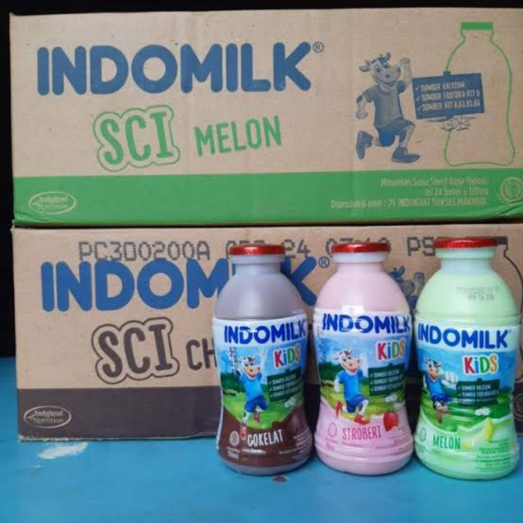 

susu indomilk kids botol 190ml (1karton isi 24)