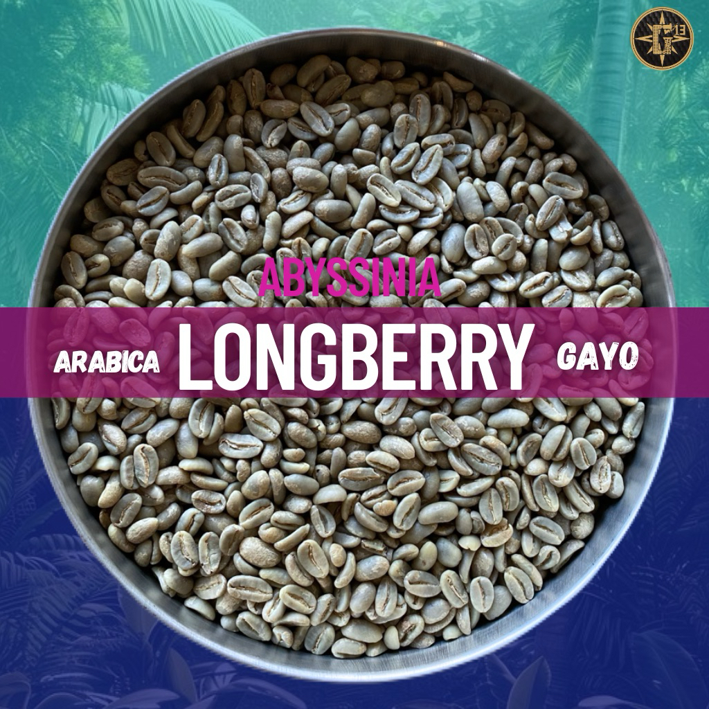 

GREEN BEAN LONGBERRY ABYSSINIA KOPI GAYO ARABICA COFFEE ARABIKA 1 Kg